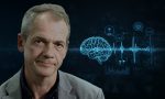 Abstrakter Hintergrund zur modernen Psychotherapie mit neuronalen Mustern und emotionalen Symbolen